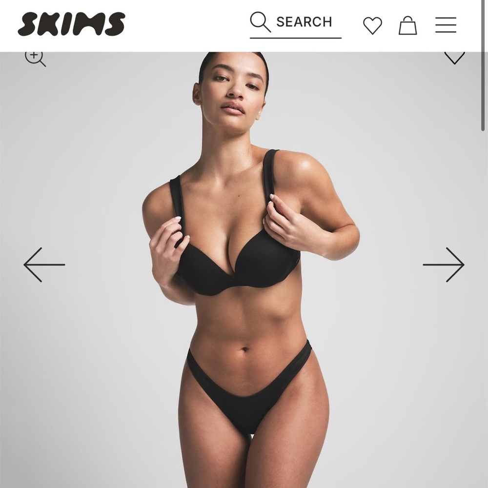 SKIMS Signature Onyx Bikini Set NWT SIZE 8/MED